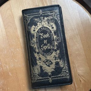 NWOT Book Of Spells zippered wallet